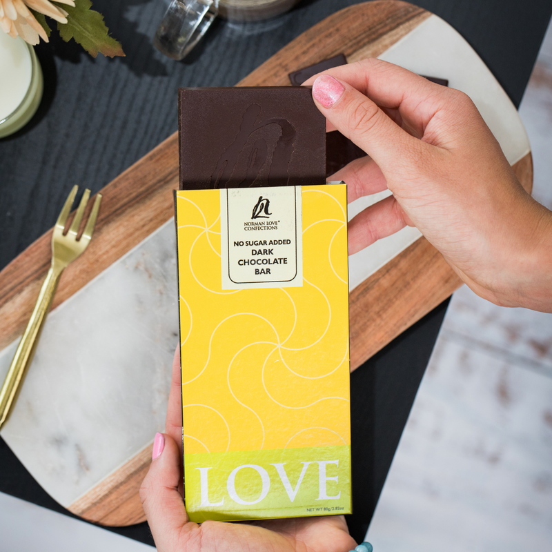 No Sugar Added Dark Chocolate Bar, hi-res